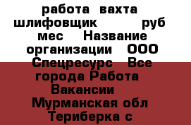 работа. вахта. шлифовщик. 50 000 руб./мес. › Название организации ­ ООО Спецресурс - Все города Работа » Вакансии   . Мурманская обл.,Териберка с.